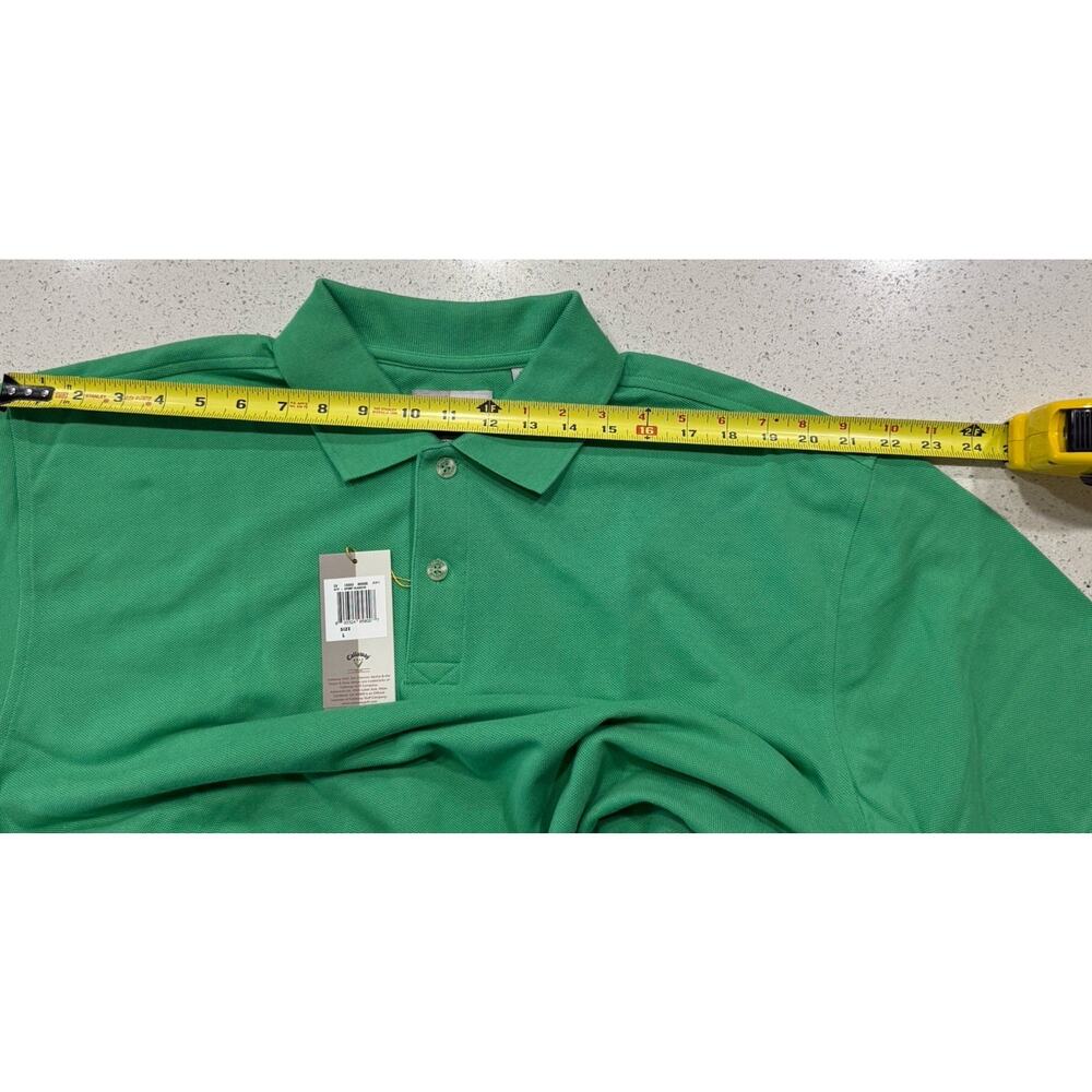 NWT Callaway Polo Golf Shirt Mens Large Kelly Green 100% Cotton Short Sleeve - Picture 10 of 10